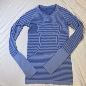 Lululemon long sleeve striped purple